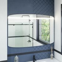 Зеркало Caprigo Софт 120 2063HW с подсветкой с сенсорным выключателем с подогревом и часами — фото 1, Зеркала в ванную комнату