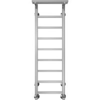 Водяной полотенцесушитель Terminus Контур П9 300х1000 4670078529626 с полкой Хром, нижнее подключение, G 1/2" ВР, с угловым соединением — фото 2, Водяные полотенцесушители