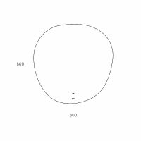 Зеркало Bond Circle 80x80 с подсветкой с бесконтактным выключателем арт-M37ZE-8080 — фото 9, Зеркала в ванную комнату