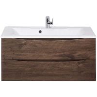 Тумба под раковину BelBagno Marino 100 MARINO-1000-2C-SO-RW-P подвесная Rovere Moro — фото 1, Тумбы под раковину