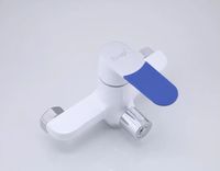 Смеситель для ванны Frap H34 F2234 универсальный Белый Хром — фото 5, Смеситель для ванны