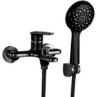 Смеситель для ванны Frap H49-6 F3249-6 Черный матовый Хром — фото 1, Смесители