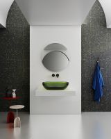 Товар: Раковина-чаша Abber Kristall 60 AT2805Emerald Зеленая - фото 5 Раковина-чаша Abber Kristall 60 AT2805Emerald Зеленая — фото 5, Раковины накладные