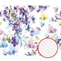 Фреска Ortograf Цветы 5906 Фактура бархат FX Флизелин (3,3*2,7) Разноцветный, Цветы/Бабочки — фото 1, Фрески