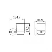 Стакан для зубных щеток Kaiser KH-4105 Бронза — фото 2, Мыльницы