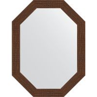Зеркало Evoform Octagon 62x82 BY 7091 в багетной раме - Мозаика античная медь 70 мм — фото 1, Мебель для ванной