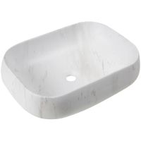 Раковина-чаша Ceruttispa 57 CR0086 MMW1 СТ9546 Белый матовый мрамор — фото 2, Раковины накладные