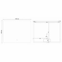 Зеркало Vincea 100 VLM-3BE100-2 с подсветкой с подогревом с сенсорным выключателем и диммером — фото 7, Мебель для ванной