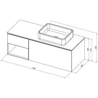 Товар: Тумба под раковину Allen Brau Infinity 120 R 1.21008.PWM подвесная Папирус матовый - фото 18 Тумба под раковину Allen Brau Infinity 120 R 1.21008.PWM подвесная Папирус матовый — фото 18, Тумбы под раковину
