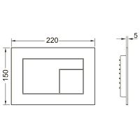 Товар: Клавиша смыва Tece Velvet 9240735 для унитаза Bianco Kos - фото 2 Клавиша смыва Tece Velvet 9240735 для унитаза Bianco Kos — фото 2, Комплектующие для душевого оборудования