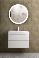 Тумба под раковину Art&Max AM-Platino-750-2C-SO-BM подвесная Белый матовый — фото 2, Мебель для ванной