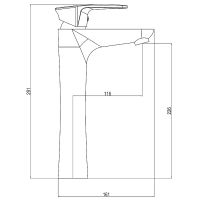 Смеситель для раковины Orange OneLife P09-121cr Хром — фото 6, Смесители для раковины