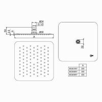 Товар: Верхний душ Ideal Standard Ideal Rain Luxe B0387MY Хром - фото 5 Верхний душ Ideal Standard Ideal Rain Luxe B0387MY Хром — фото 5, Верхние души