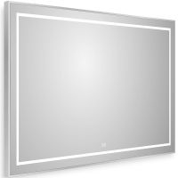 Зеркало BelBagno Kraft 100 SPC-KRAFT-1000-800-LED-TCH-WARM с подсветкой Сатин с сенсорным выключателем и подогревом — фото 2, Зеркала в ванную комнату