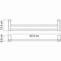 Товар: Полотенцедержатель WasserKRAFT Exter K-5240 двойной Светлая бронза - фото 5 Полотенцедержатель WasserKRAFT Exter K-5240 двойной Светлая бронза — фото 5, Полотенцедержатели