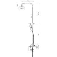 Душевая система Splenka S31.24.09 Графит матовый — фото 3, Душевые стойки