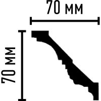 Товар: Карниз гибкий Decomaster 95622 FL 2400x70x70 мм - фото 2 Карниз гибкий Decomaster 95622 FL 2400x70x70 мм — фото 2, Карнизы