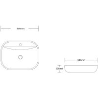 Раковина Ceruttispa 50 CR0076 СТ9569 Белая — фото 3, Раковины накладные