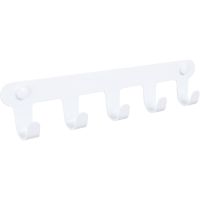 Вешалка для полотенец Fixsen Practica FX-805W-5 Белая — фото 1, Крючки для полотенец