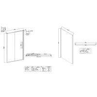 Душевой уголок Niagara Nova 100х100 NG-64-10A-A100-34 профиль Хром стекло прозрачное — фото 11, Душевые уголки