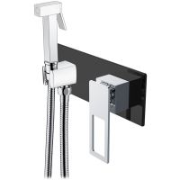 Гигиенический душ со смесителем Boheme Q 147-BCR Черный Хром — фото 1, Душевое оборудование. Душевая программа