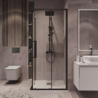 Товар: Душевой уголок Grossman Cosmo 80х80 300.K33.02.8080.21.00 профиль Черный матовый стекло прозрачное - фото 5 Душевой уголок Grossman Cosmo 80х80 300.K33.02.8080.21.00 профиль Черный матовый стекло прозрачное — фото 5, Душевые уголки