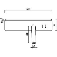 Настенный светильник Crystal Lux CLT 215W  BL Черный — фото 3, Светильники