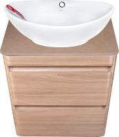 Тумба под раковину Style Line Атлантика Люкс Plus 60 подвесная Ясень перламутр арт-СС-00002217 — фото 6, Тумбы под раковину