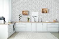 Обои Hygge Nature Hg36 006 Флизелин (1*10,05) Голубой/Белый/Коричневый, Цветы — фото 6, Обои для стен