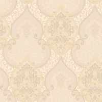 Обои Roberto Borzagi King 90110-5 Винил на флизелине (1,06*10) Бежевый, Дамаск — фото 1, Обои для стен
