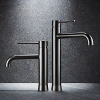 Смеситель для раковины Black&White Universe U7600GM 7600U Gun Metal — фото 7, Смесители