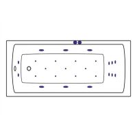 Акриловая ванна Excellent Aquaria 170x75 WAEX.AQU17.ULTRA.CR с гидромассажем — фото 9, Ванны
