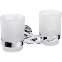 Стакан для зубных щеток Bemeta Omega 104110042 двойной Хром — фото 1, Стаканы для зубных щеток