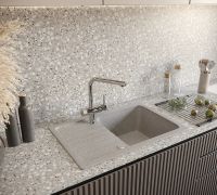 Товар: Кухонная мойка Domaci Бьелла DMC-76 DMC-76-310 Серая - фото 2 Кухонная мойка Domaci Бьелла DMC-76 DMC-76-310 Серая — фото 2, Кухонные мойки