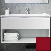 Тумба с раковиной SanVit Контур 60 kkont060 в цвете Ral подвесная Красный глянец — фото 1, Тумбы с раковиной