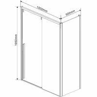 Товар: Душевой уголок Vincea Lugano 150х90 VSR-1L9015CLB-1 профиль Черный стекло прозрачное - фото 6 Душевой уголок Vincea Lugano 150х90 VSR-1L9015CLB-1 профиль Черный стекло прозрачное — фото 6, Душевые уголки