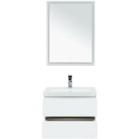 Комплект мебели для ванной Aquanet Беркли 60 258905 подвесной Белый Дуб рошелье — фото 5, Комплекты мебели для ванной