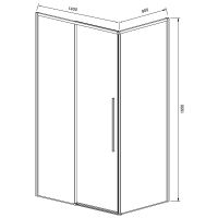 Товар: Душевой уголок Vincea Slim-N 140x90 VSR-4SN9014CGB профиль Черный стекло тонированное - фото 6 Душевой уголок Vincea Slim-N 140x90 VSR-4SN9014CGB профиль Черный стекло тонированное — фото 6, Прямоугольные душевые уголки