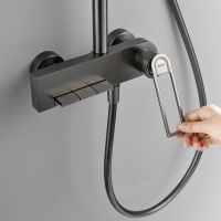 Товар: Душевая система Black&White Universe UK9900MG 9900MG Gun Metal - фото 7 Душевая система Black&White Universe UK9900MG 9900MG Gun Metal — фото 7, Душевое оборудование. Душевая программа