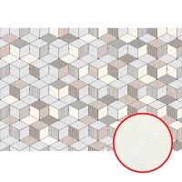 Фреска Ortograf Forma 32612 Фактура флок FLK Флизелин (4*2,7) Голубой/Коричневый/Бежевый, Геометрия — фото 1, Фрески