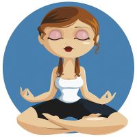 Фреска детская Ortograf Детские 20932 Фактура флок FLK Флизелин (2,7*2,7) Белый/Синий, Люди — фото 2, Фрески