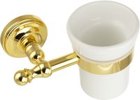 Стакан для зубных щеток Migliore Mirella 17306 Золото — фото 2, Мыльницы