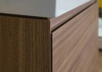 Тумба под раковину Aquanet Нью-Йорк 85 203947 подвесная Орех — фото 7, Тумбы под раковину