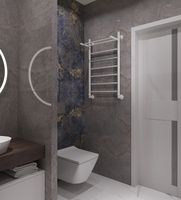 Водяной полотенцесушитель EWRIKA Сафо FP 80х50 с полкой Белый — фото 4, Водяные полотенцесушители