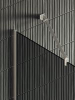 Душевая перегородка Maybah Glass MGD-729-5у 790x1950 в узком профиле Хром матовый стекло графитовое — фото 7, Душевые перегородки