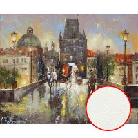 Фреска Ortograf Городской пейзаж живопись 6002 Фактура флок FLK Флизелин (2,5*2) Коричневый/Разноцветный, Город/Живопись — фото 1, Фрески