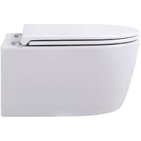 Товар: Унитаз Sintesi Dante SIN-TS-DNT-191 подвесной Белый с сиденьем Микролифт - фото 2 Унитаз Sintesi Dante SIN-TS-DNT-191 подвесной Белый с сиденьем Микролифт — фото 2, Подвесные унитазы