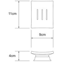 Мыльница WasserKRAFT Exter K-5529 Светлая бронза — фото 3, Мыльницы