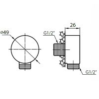 Товар: Шланговое подсоединение Cezares Articoli Vari CZR-C-AI1-02 Бронза - фото 2 Шланговое подсоединение Cezares Articoli Vari CZR-C-AI1-02 Бронза — фото 2, Шланговые подключения