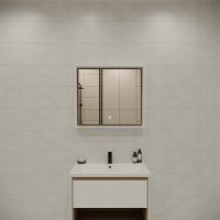 Зеркало Cersanit Louna 80 SP-LU-LOU80-Os с подсветкой Белое с сенсорным выключателем — фото 7, Мебель для ванной